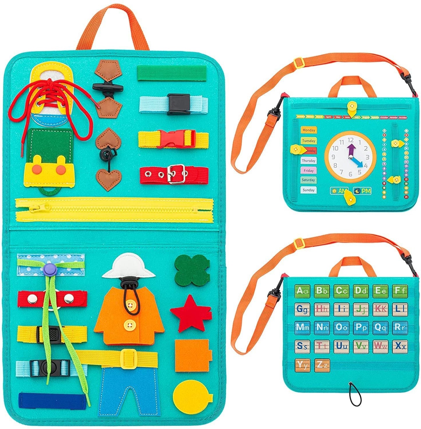 Educational Cognitive Clothing Bag and Book