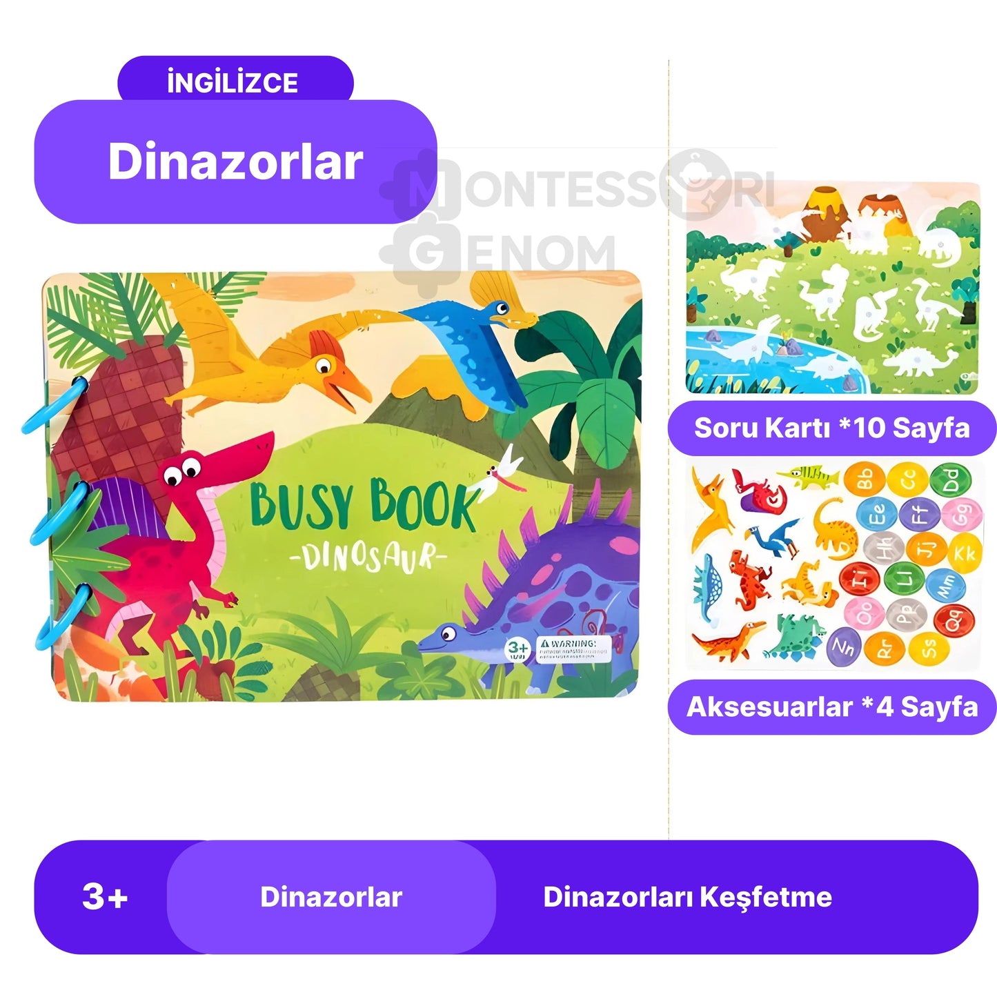 4 Educational Cognitive Development Sticker Books