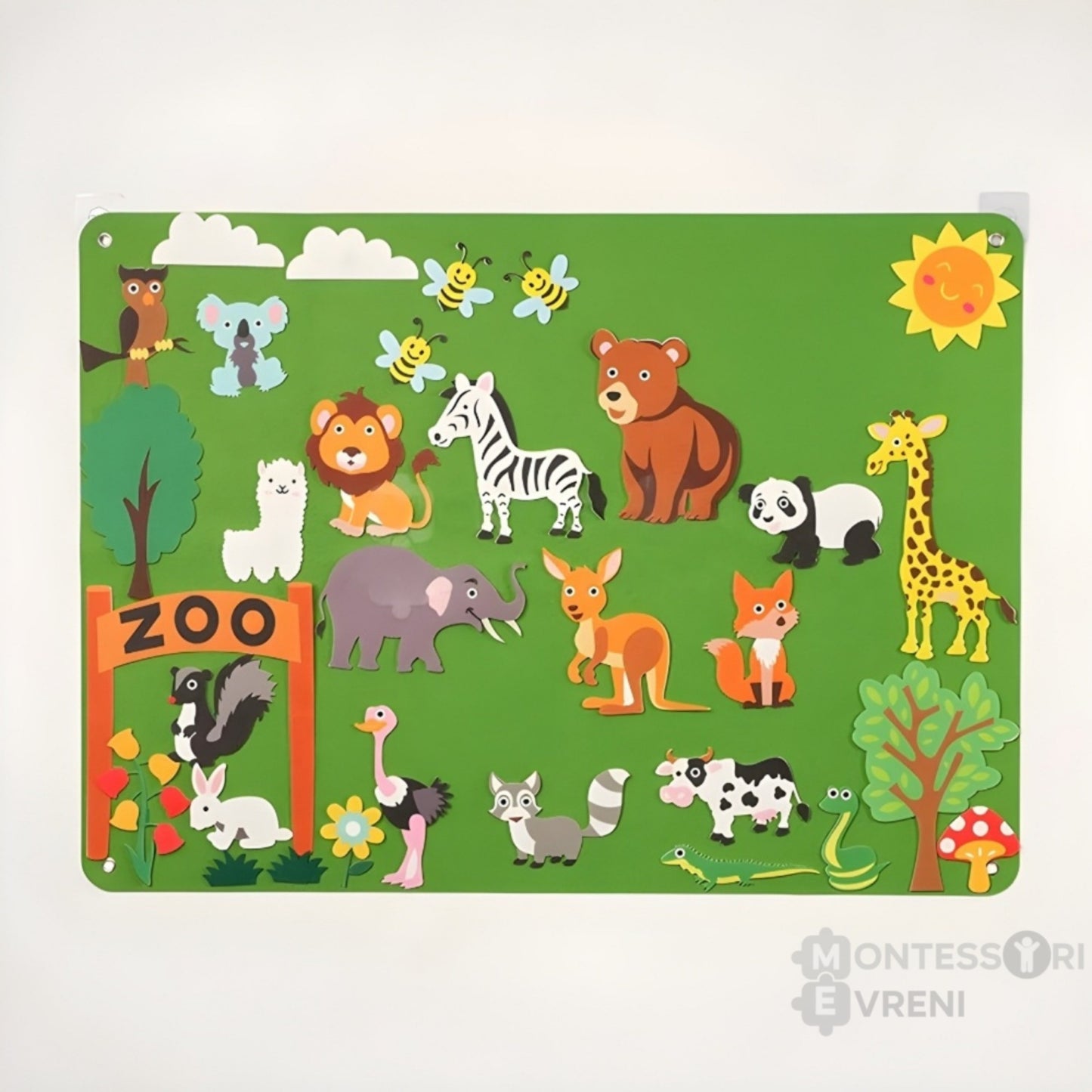 Montessori Felt Play and Learning Board