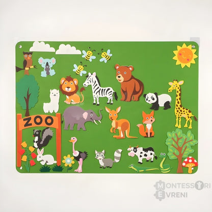 Montessori Felt Play and Learning Board