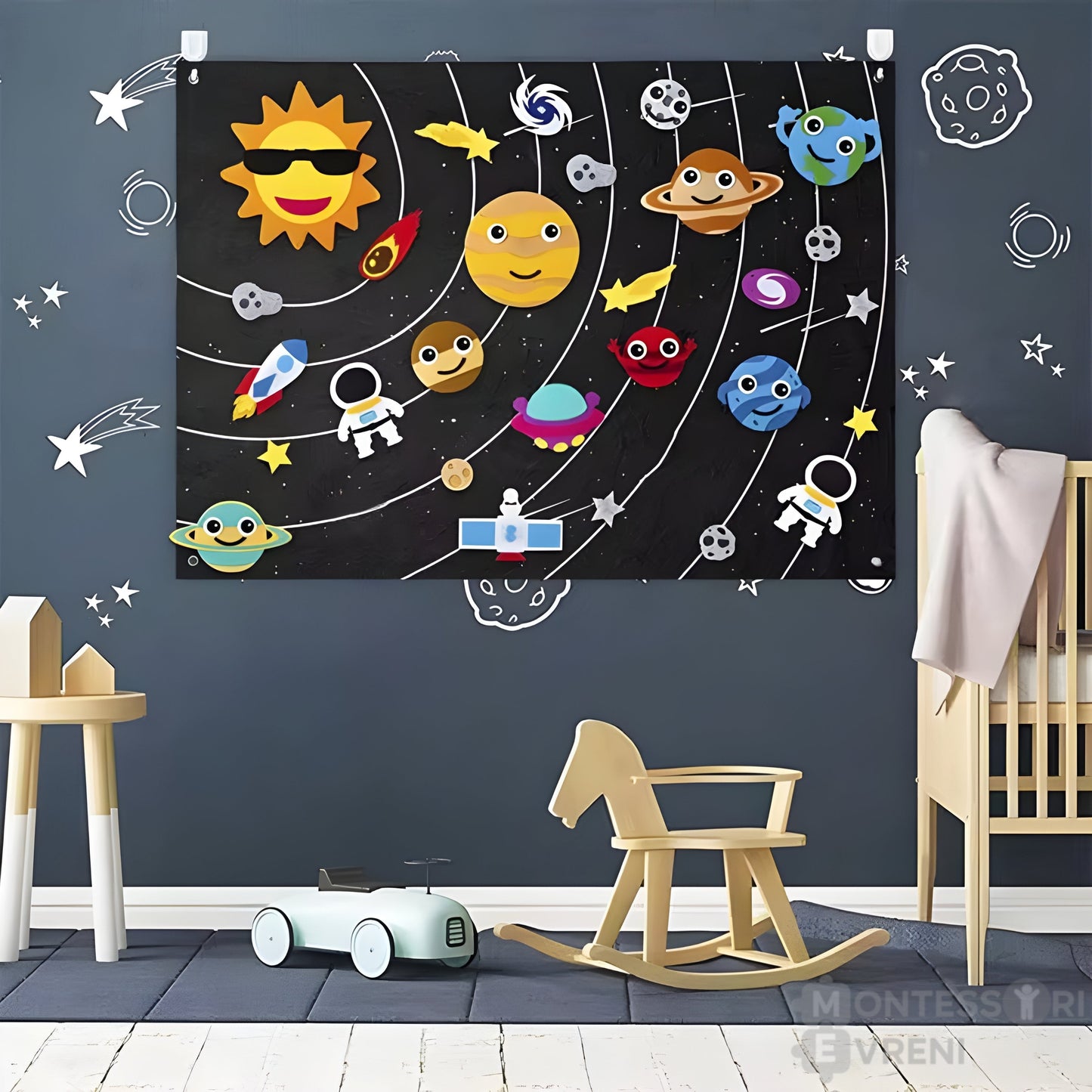 Montessori Felt Play and Learning Board