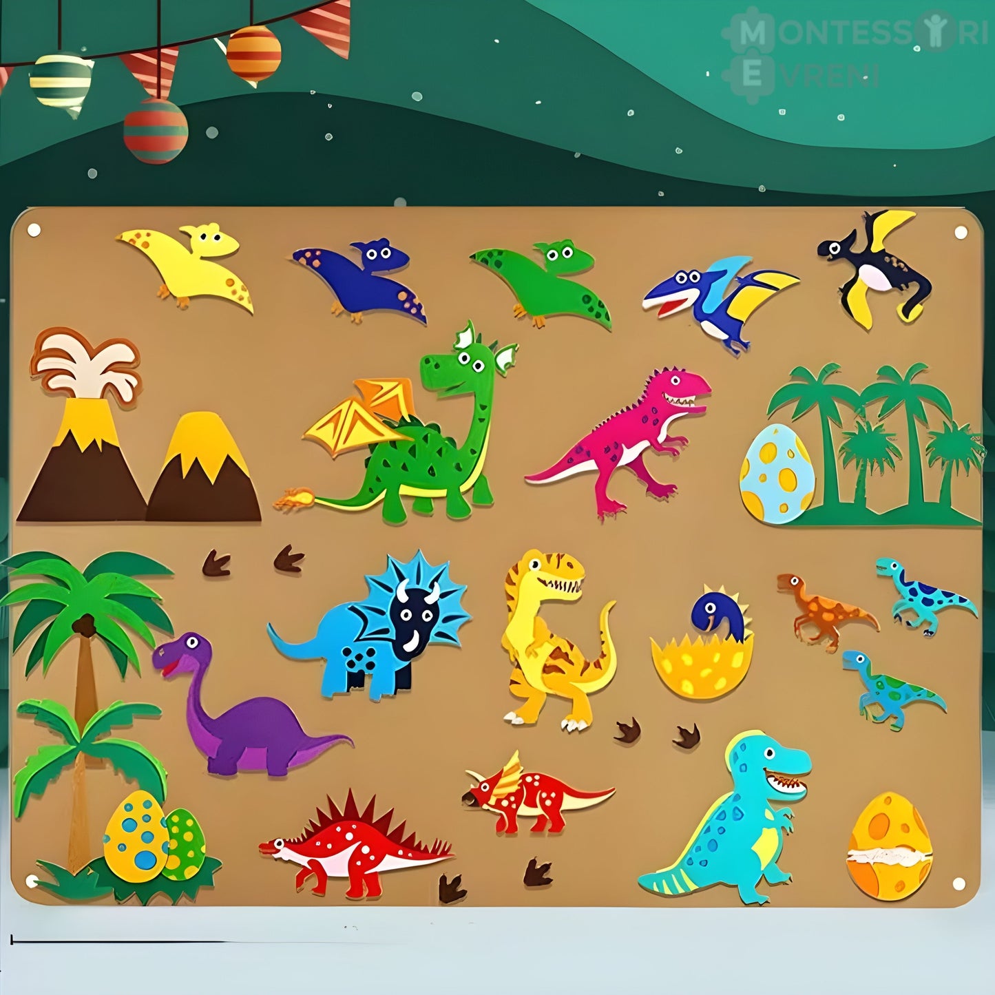 Montessori Felt Play and Learning Board