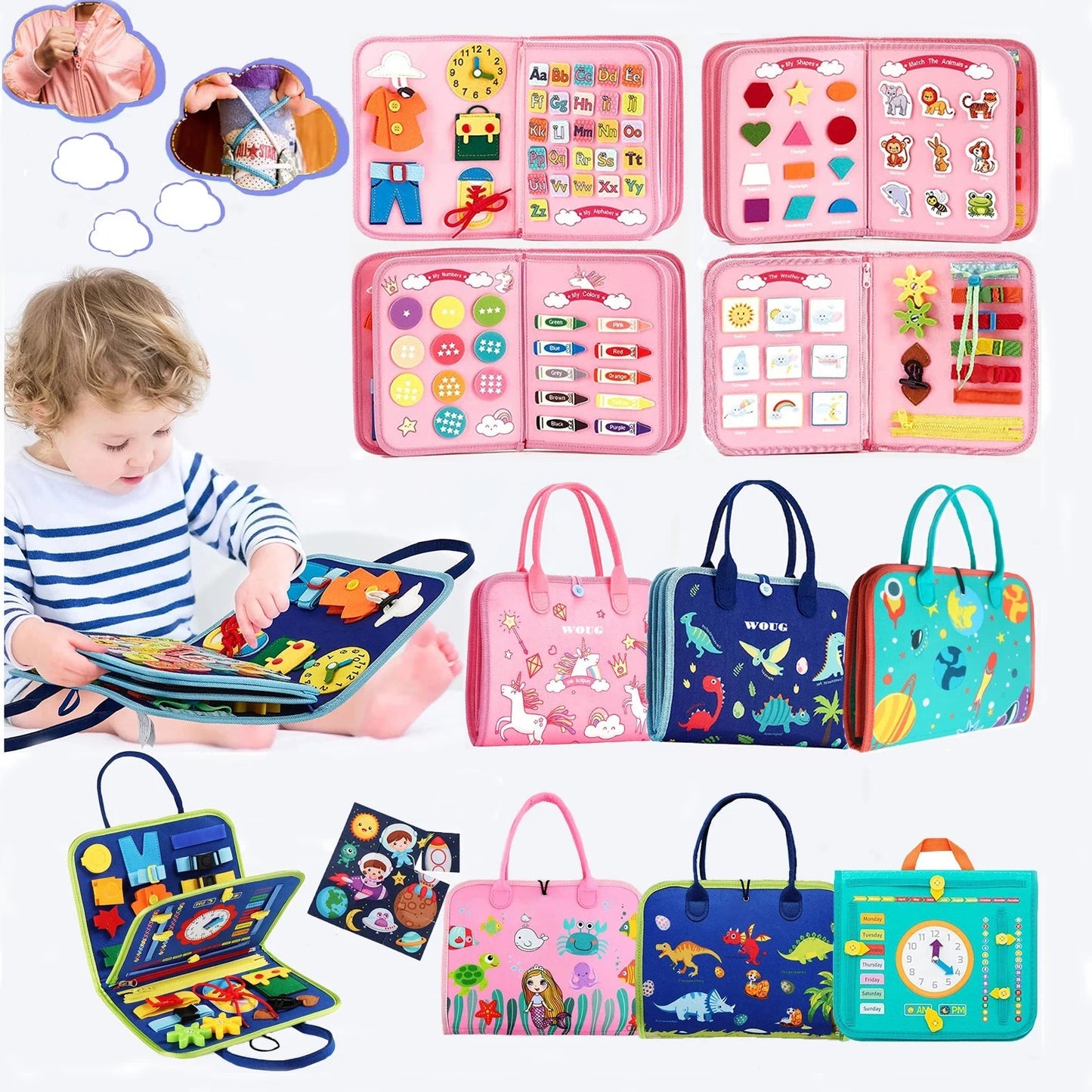 Multifunctional Felt Learning Book