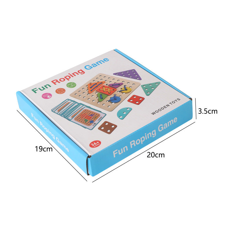 Multi-Tasking Rope-Assembled Educational Puzzle Toy