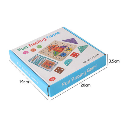 Multi-Tasking Rope-Assembled Educational Puzzle Toy