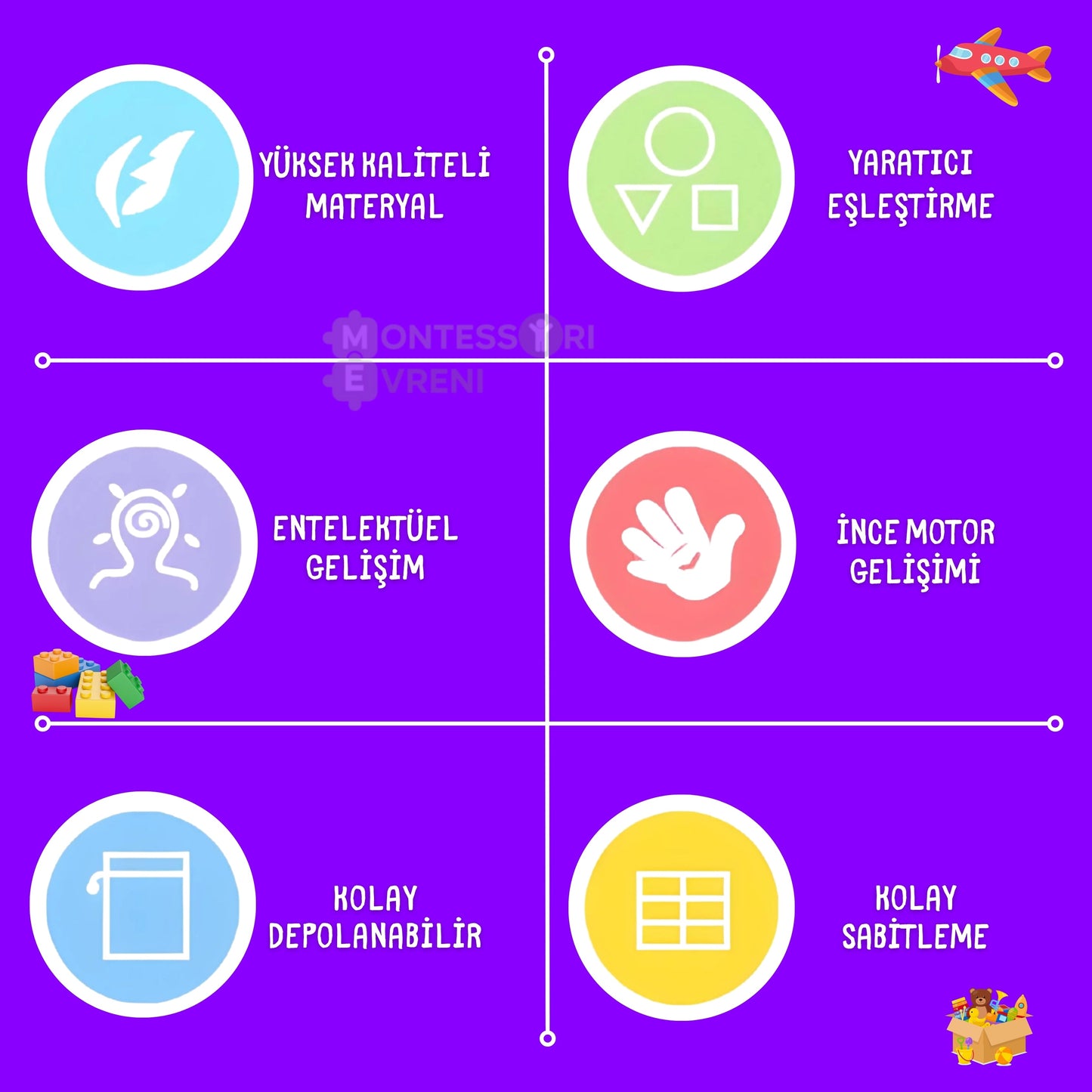 Montessori Felt Play and Learning Board