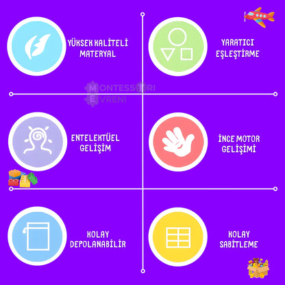 Montessori Felt Play and Learning Board