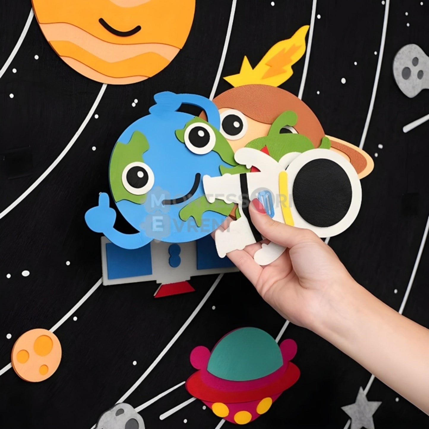 Montessori Felt Play and Learning Board