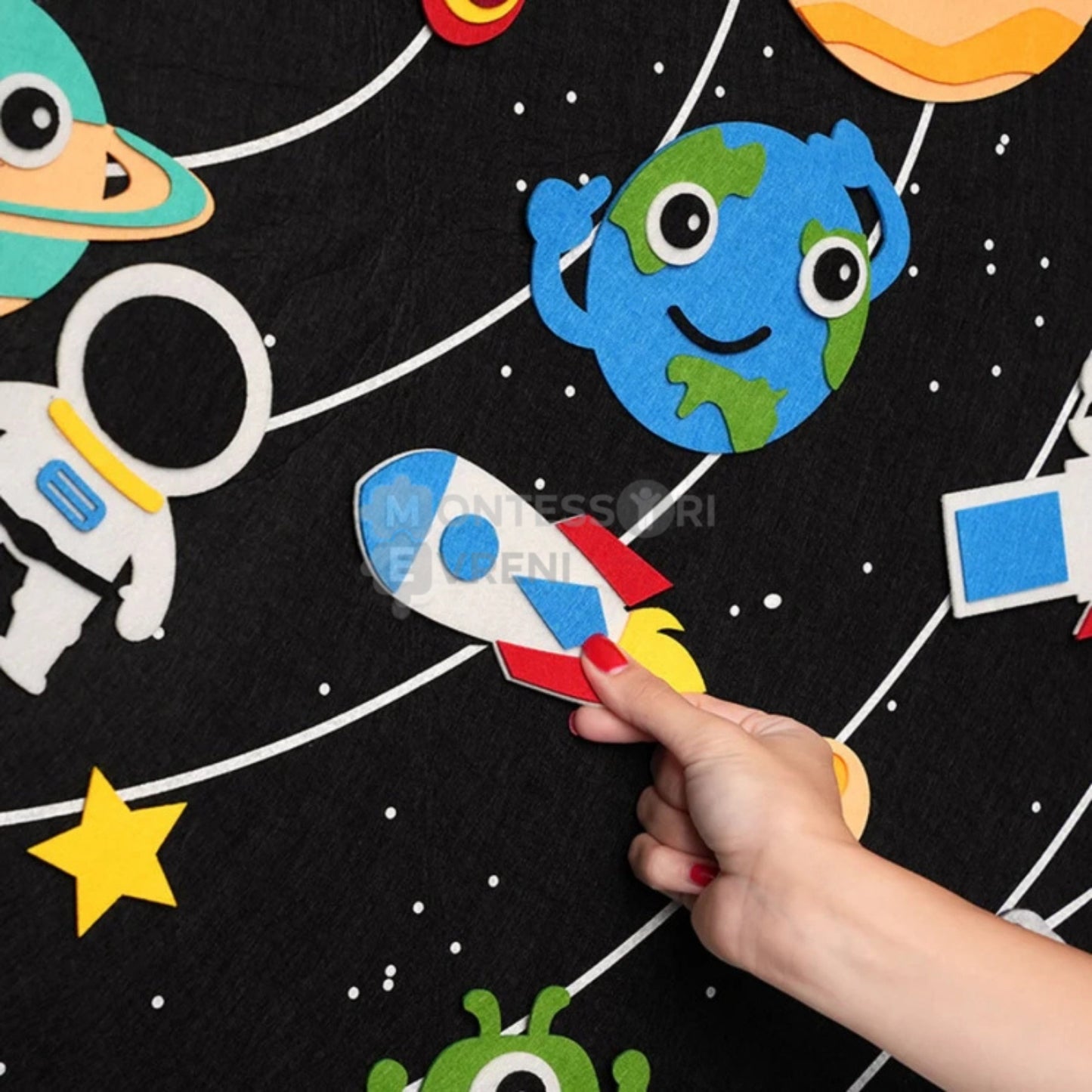 Montessori Felt Play and Learning Board