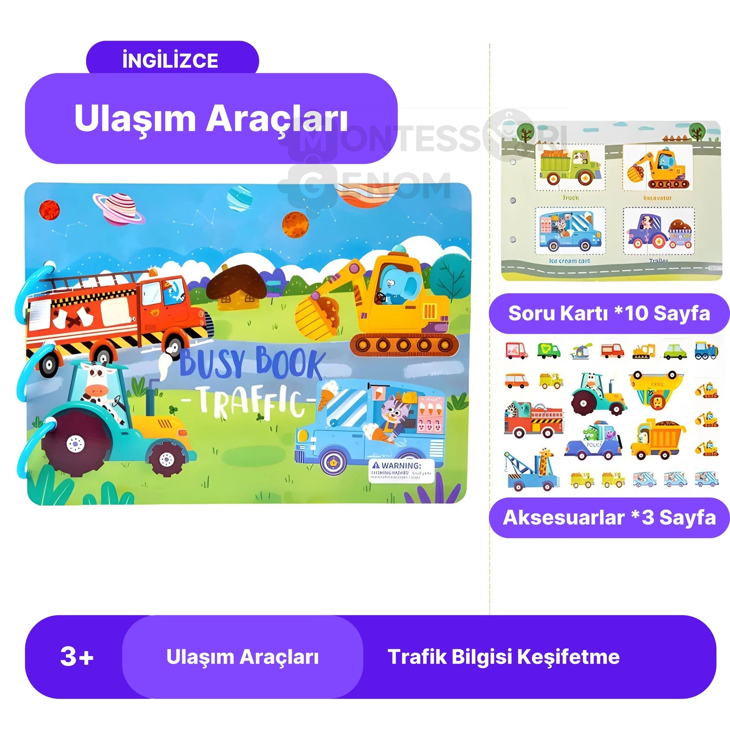 4 Educational Cognitive Development Sticker Books