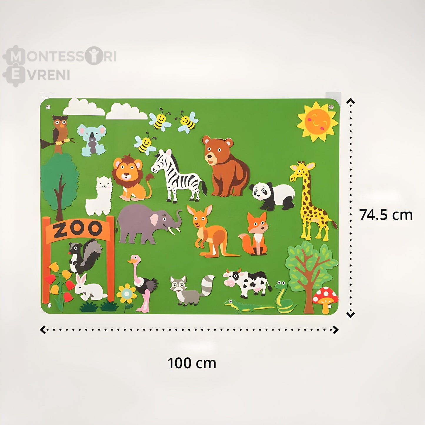 Montessori Felt Play and Learning Board