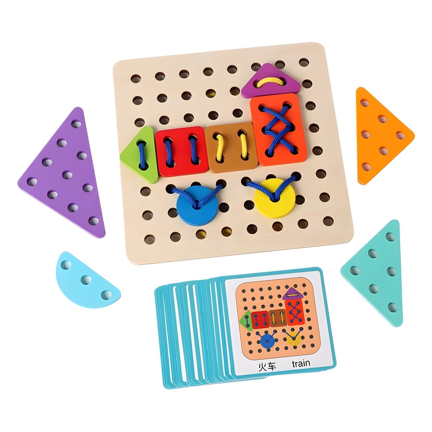 Multi-Tasking Rope-Assembled Educational Puzzle Toy
