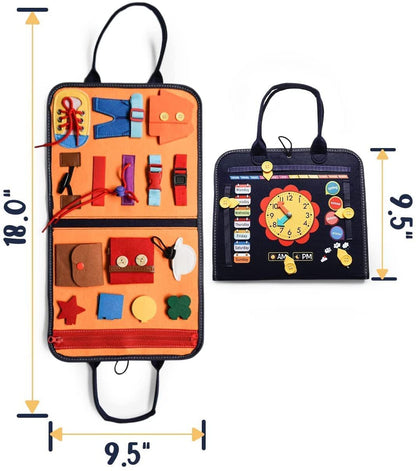 Educational Cognitive Clothing Bag and Book