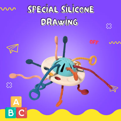 Montessori Genom™ Silicone Pull Toy