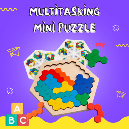 Educational and Fun Wooden Multitasking Puzzle