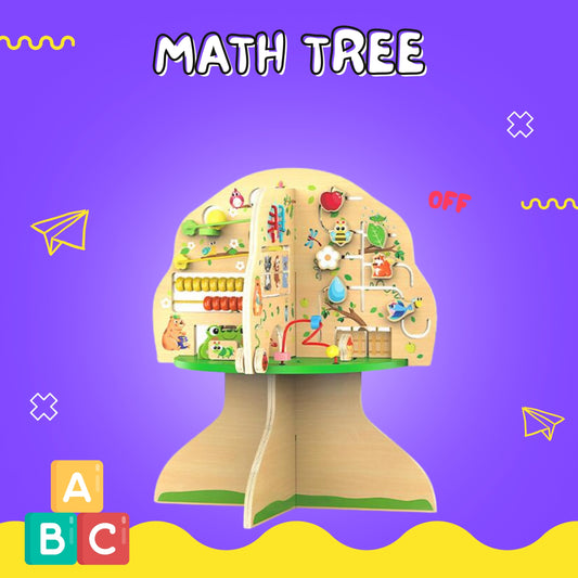 Educational Multifunctional Wooden Math Tree