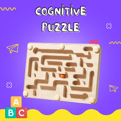 Educational Wooden Concentration and Balance Maze Toy
