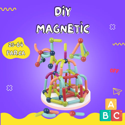 Educational Magnetic Stick and Magnetic Building Blocks Toy