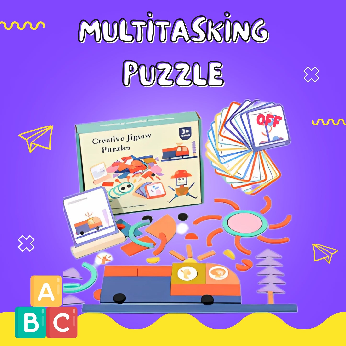 Educational 100 Piece Multifunctional Puzzle