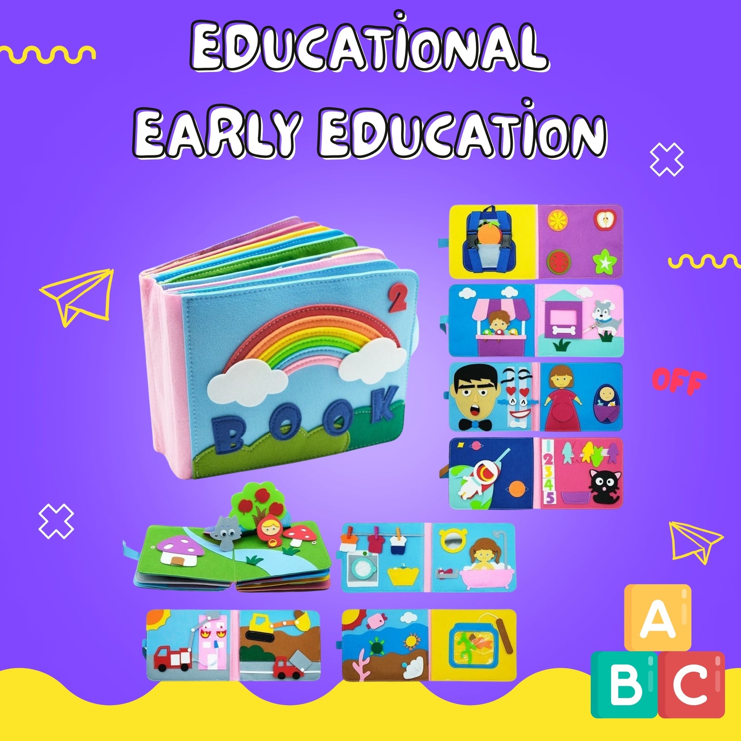🌈 Sensory and Cognitive Educational Early Education Book 2