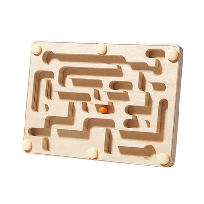 Eğitici Ahşap Konsantrasyon ve Denge Labirent Oyuncağı - Montessori Genom - #montessorigenomtr# - montessoritr - montessori